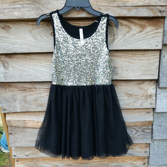Vintage Beautees Girl's Formal Dress Black/Silver Party/Wedding - Picture 10 of 10